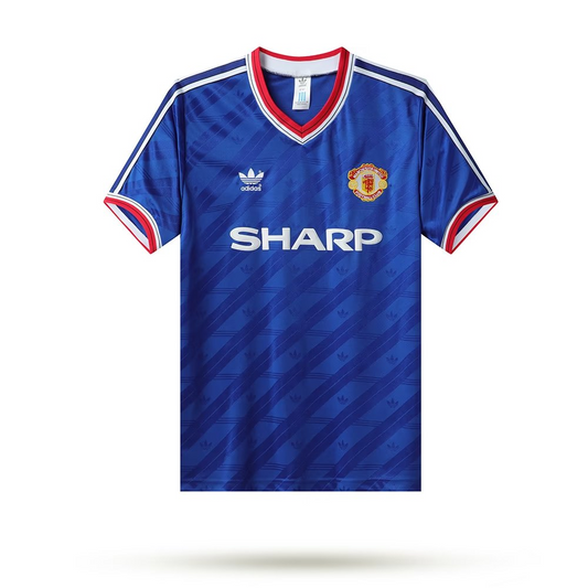 MANCHESTER UNITED 1986 BLUE RETRO SHIRT